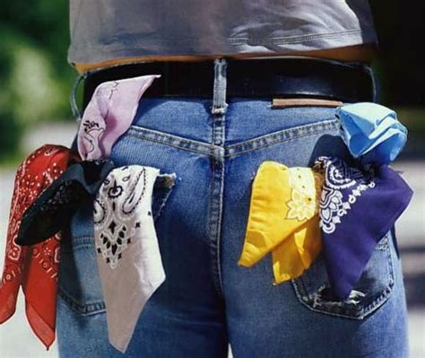 bandana in back pocket meaning|handkerchief in back pocket meanings.